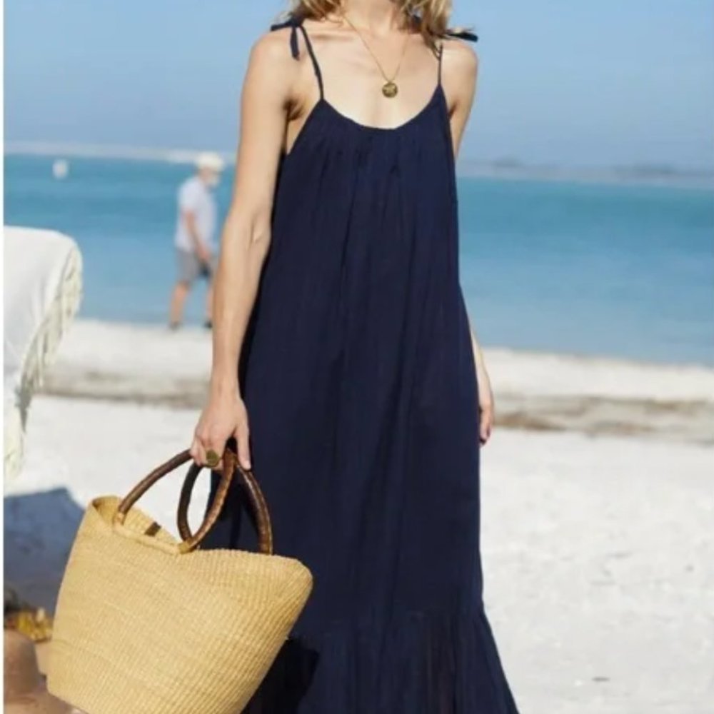 Emerson Fry India Sundress Dot Stripe Maritime XS/S